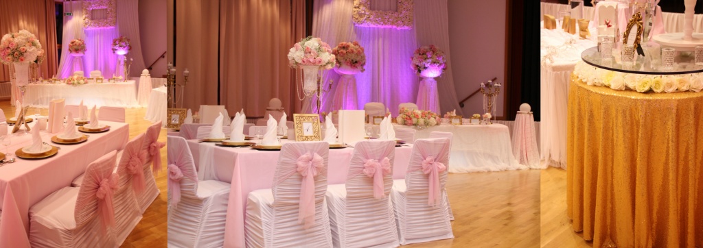 HOCHZEITSDEKORATION apricot